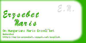 erzsebet maris business card